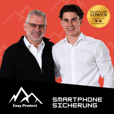 Easy Protect Gründer Christopher Czellary mit Unterstützung von Rainer Czellary bekannt aus Die Höhle der Löwen mit der Smartphone Sicherung ehemals Peak Protect